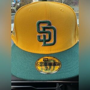 San Diego Padres New Era Cap 59fifty New Retro Vintage Baseball Cap 7 3/8